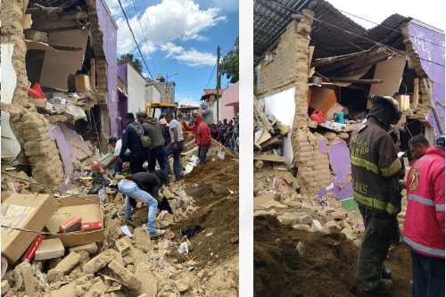 Video: Se derrumba barda en San Juan Tilapa, Toluca; hay un fallecido